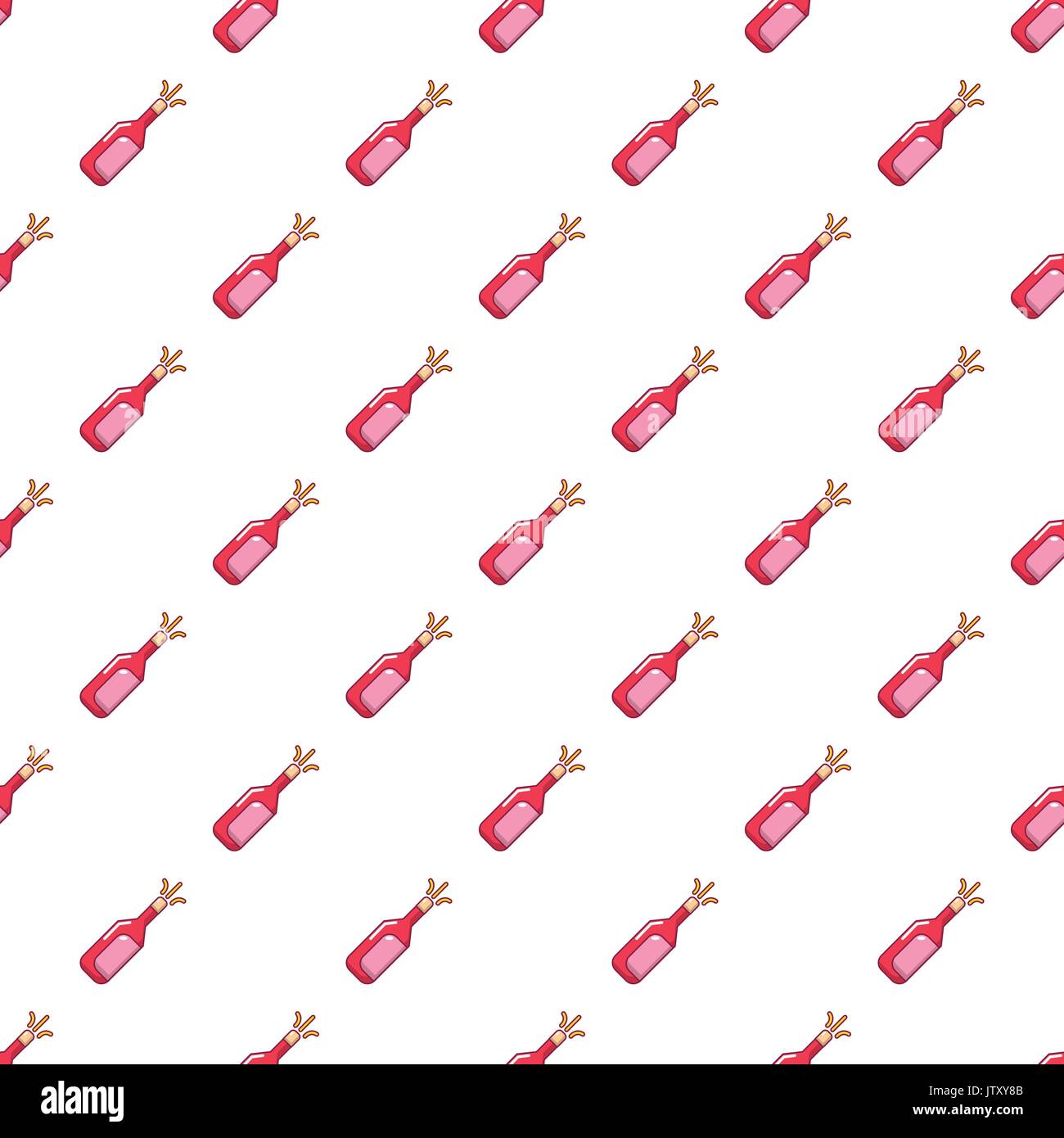 Wedding champagne esplosione senza giunture di pattern Illustrazione Vettoriale