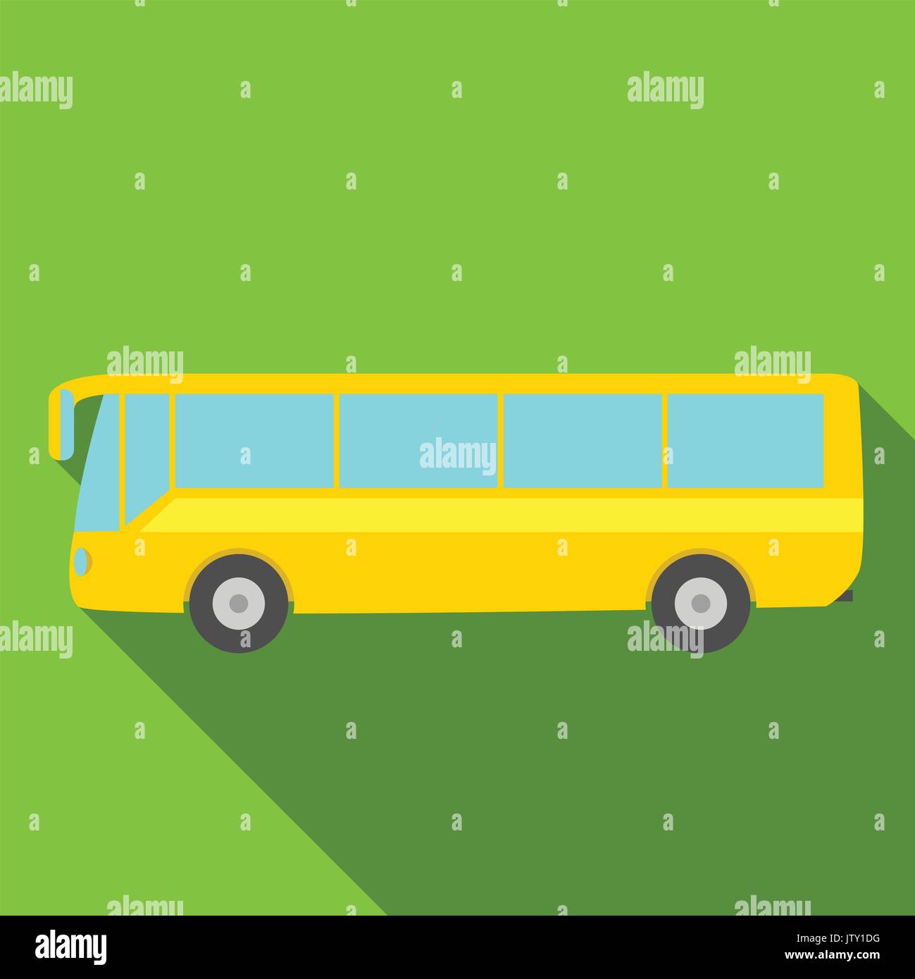 Icona di bus. design piatto. illustrazione vettoriale. Illustrazione Vettoriale