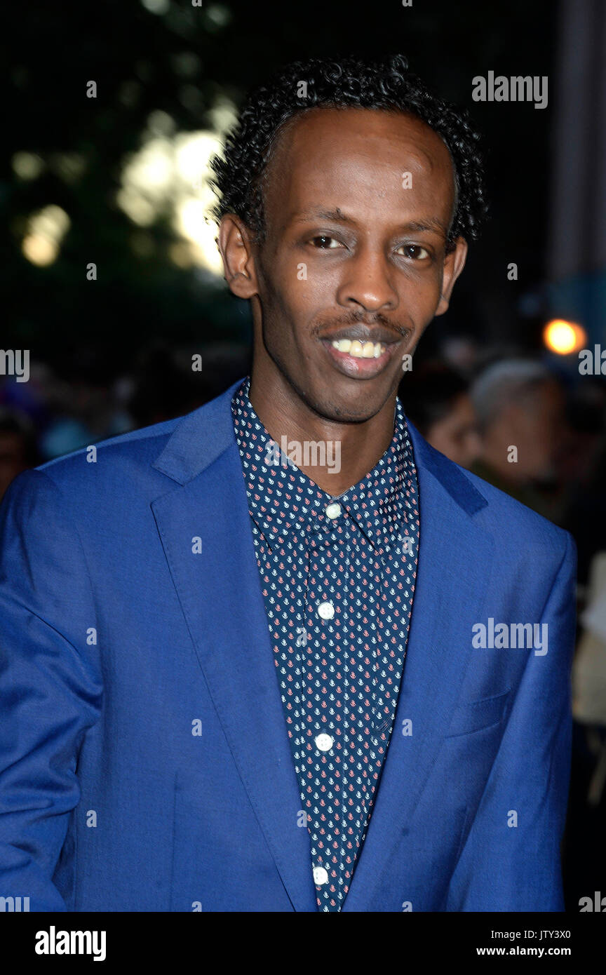 Barkhad abdi assiste il new york premiere di "tempo" al teatro sva su agosto 8, 2017 in New York City. Foto Stock