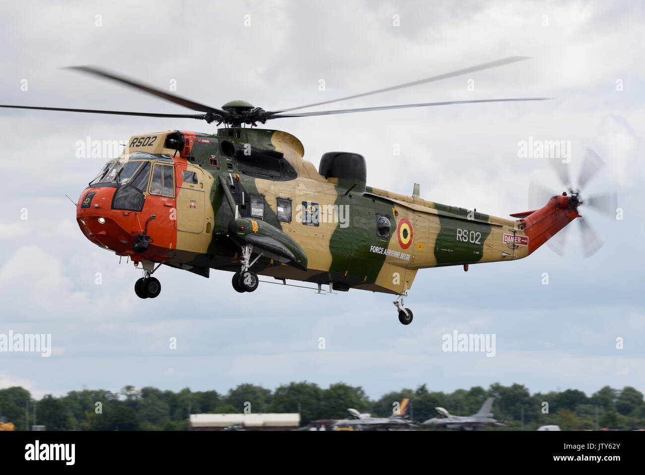 Westland Sikorsky WS-61 Sea King Mk48 elicottero di ricerca e soccorso RS02 Mk48 della componente aerea belga. Aeronautica belga Foto Stock
