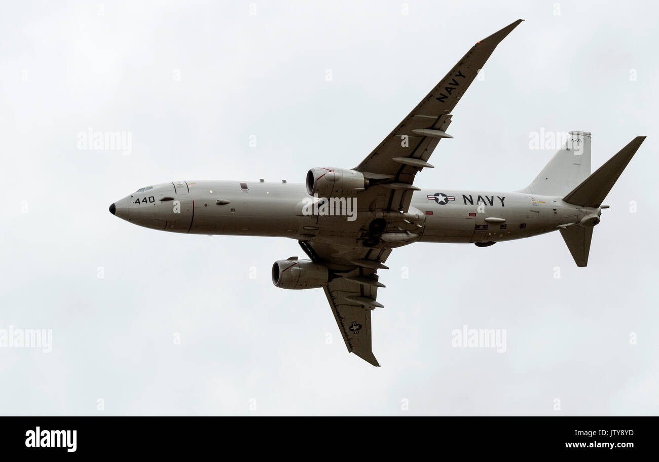 Boeing P8A Poseiden, United States Navy al RoyalInternational Air Tattoo Foto Stock