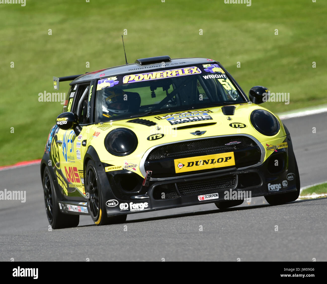 Jack Wright, Mini F56 JCW, Mini Challenge - JCW, domenica 6 agosto, 2017, British GT, BRDC, Formula 3, Campionato, Brands Hatch, Kent, Inghilterra, moto Foto Stock