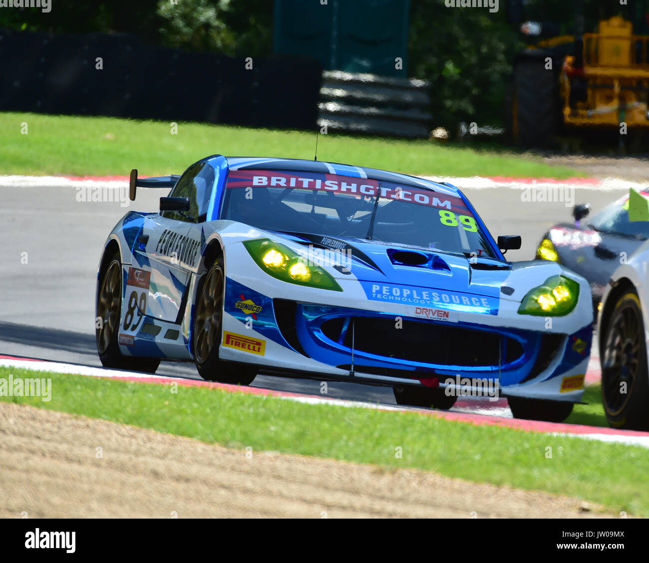 Jason Baker, Adam Gore, Ginetta G55 GT4, Campionato British GT, GT3, GT4, Brands Hatch, domenica 6 agosto, Kent, Inghilterra, circuito, concorrenza, icona Foto Stock