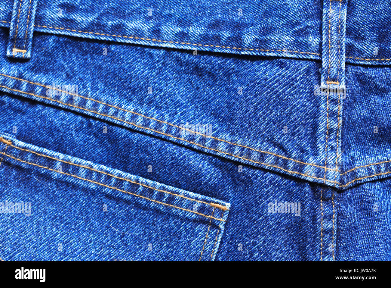 Bello sfondo costituito da estrema closeup jeans blu Foto Stock