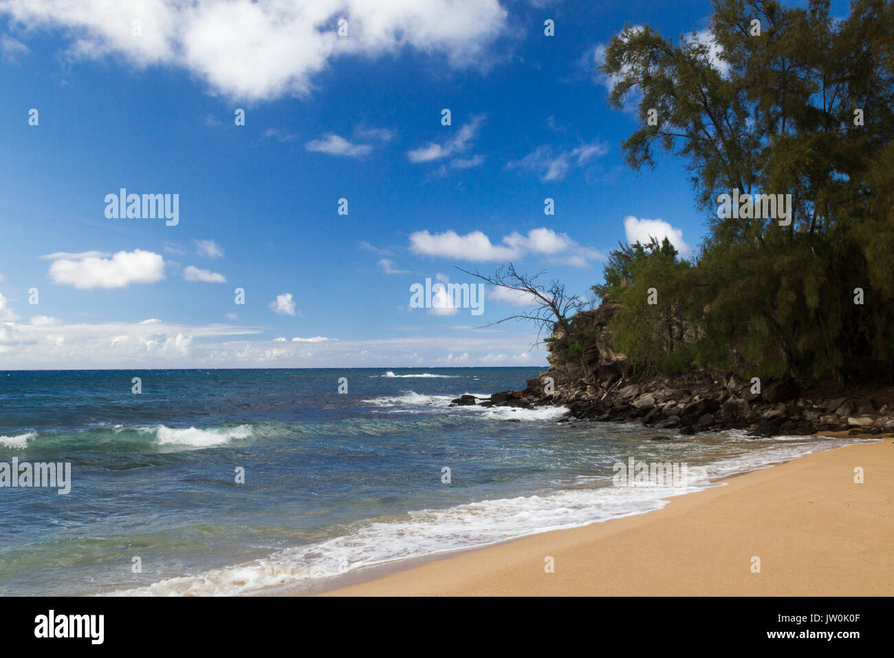 Spiaggia di Kapalua sulla costa nord di Maui, Hawaii, Stati Uniti d'America. Foto Stock