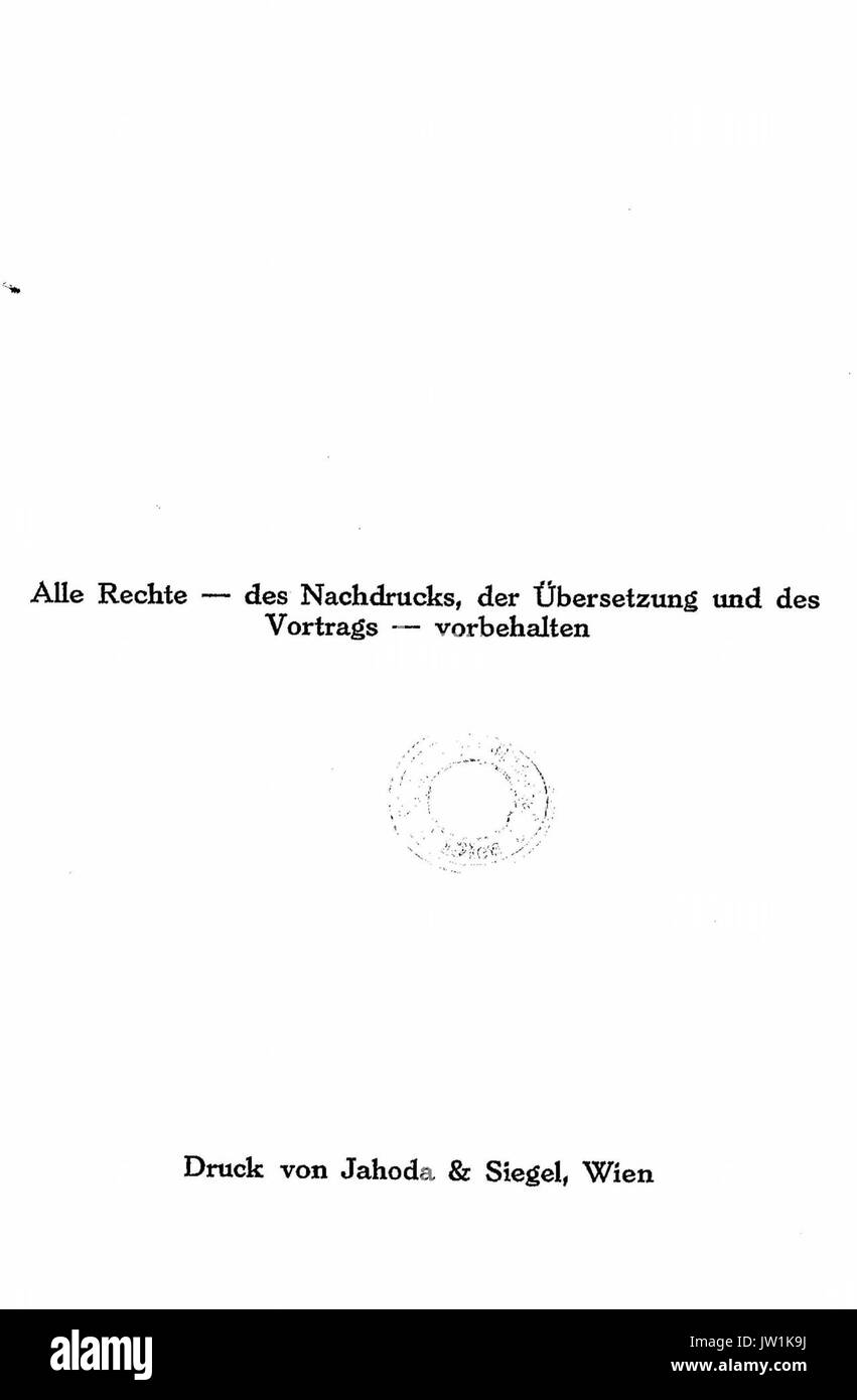 De Worte in Versen VIII (Kraus) 02 Foto Stock