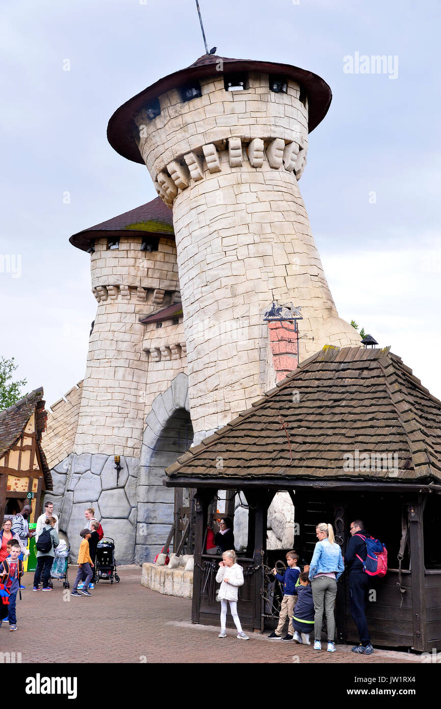 Parc Asterix, parco divertimenti, Francia Foto Stock