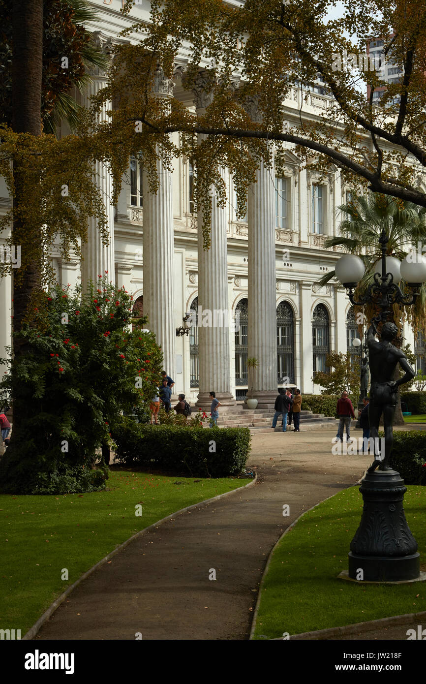 Ex Congresso Nazionale Edificio, Santiago del Cile, Sud America Foto Stock