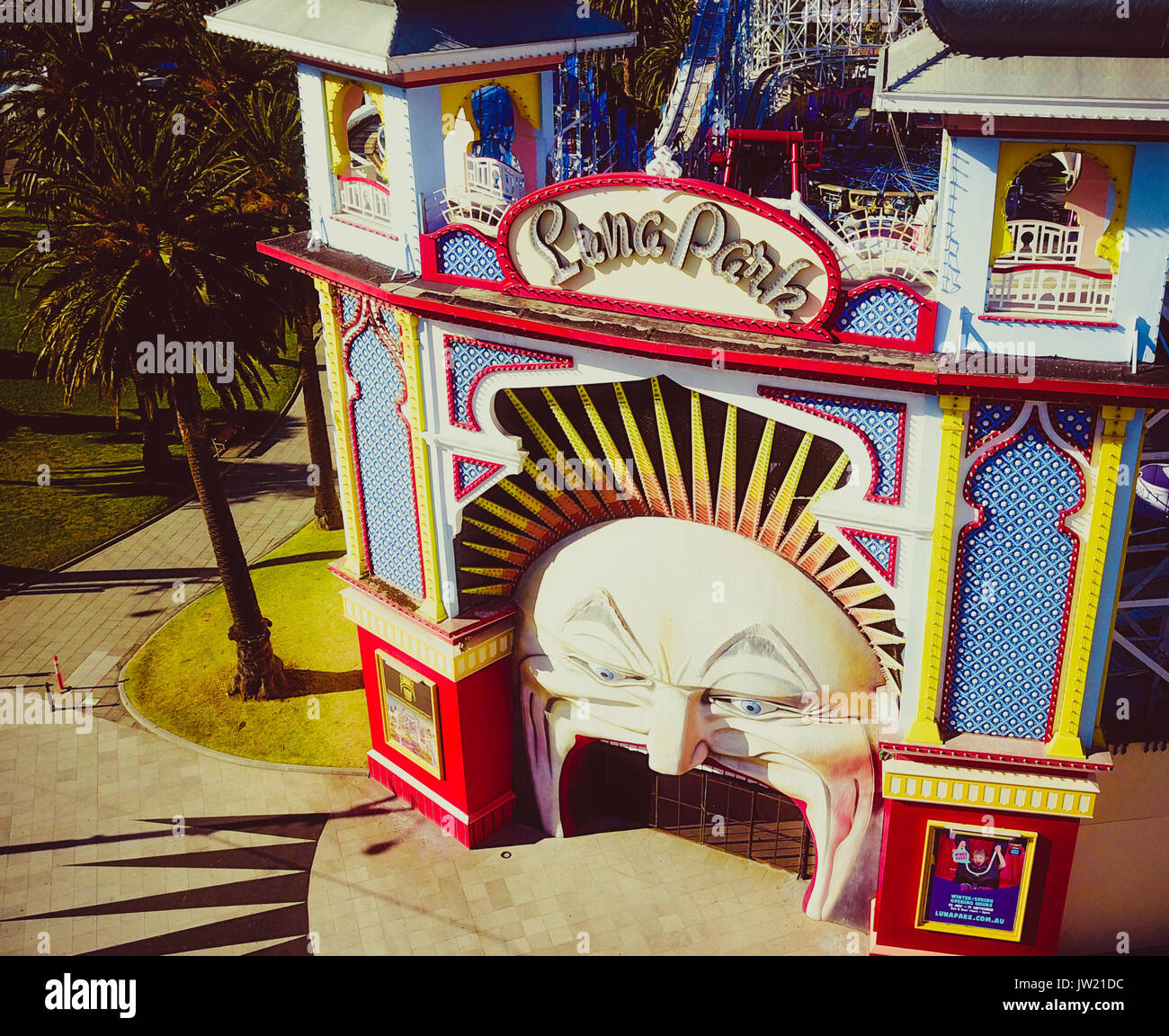 Il Luna Park - St Kilda, Melbourne Foto Stock