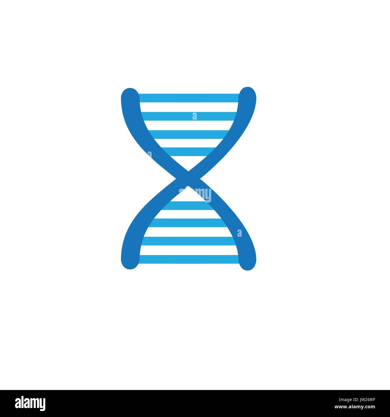 Ancestry o icona di genealogia elica di DNA per i record medici Illustrazione Vettoriale