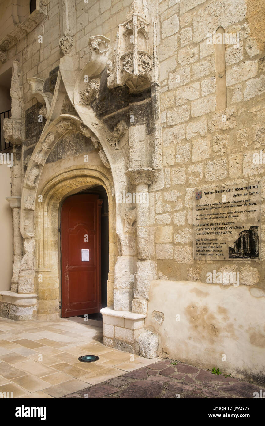 Chiesa Sainte-Marie, Roquefort, Lot-et-Garonne, Francia. Foto Stock