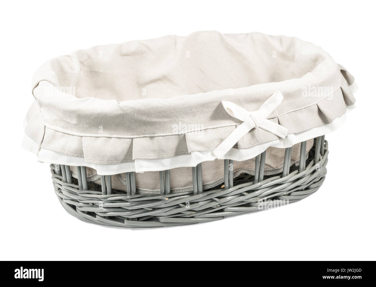 Svuotare cesto in vimini Foto Stock