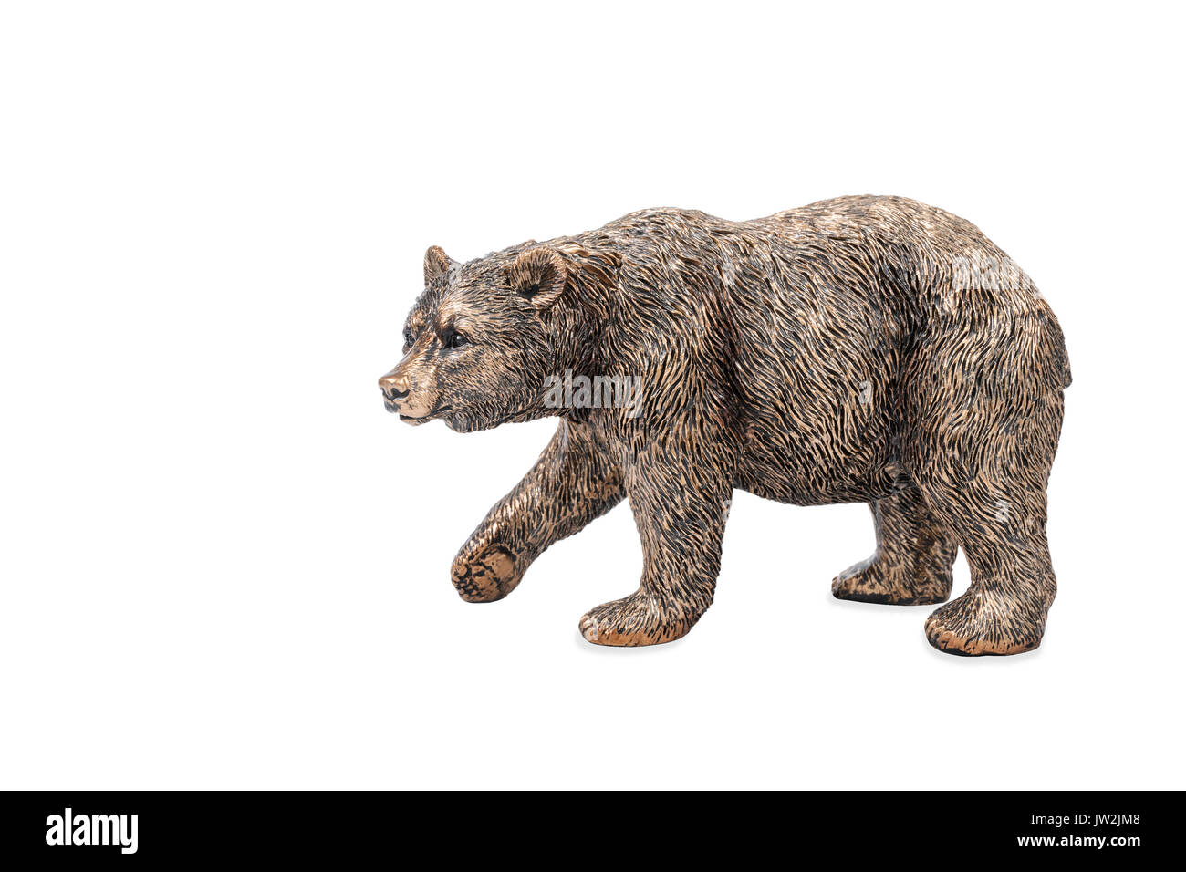 Orso di bronzo statuetta Foto Stock