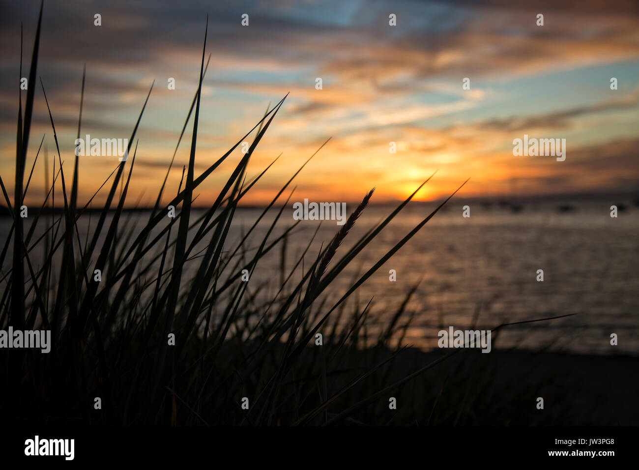 Al tramonto del sole Foto Stock