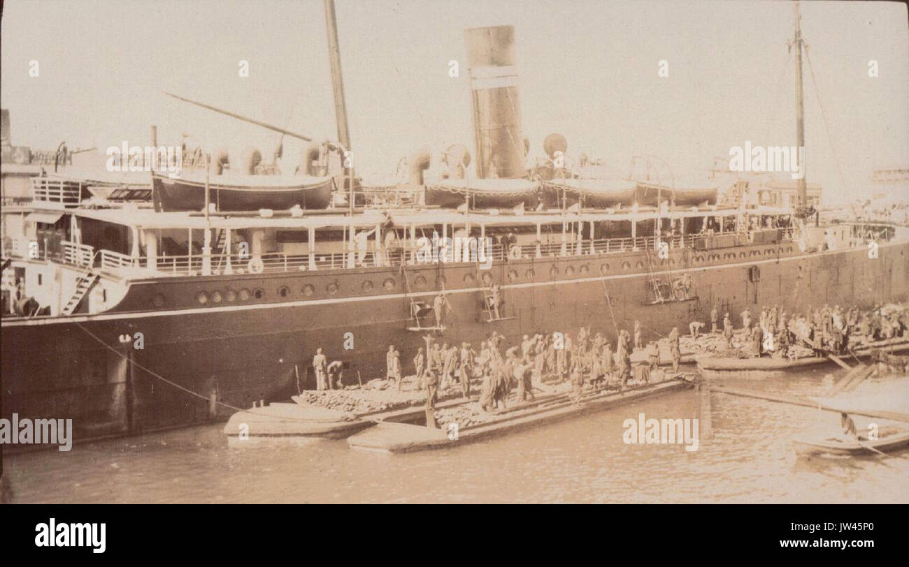 Fiume Hooghly, porto di Calcutta (c 1903) 5 Foto Stock