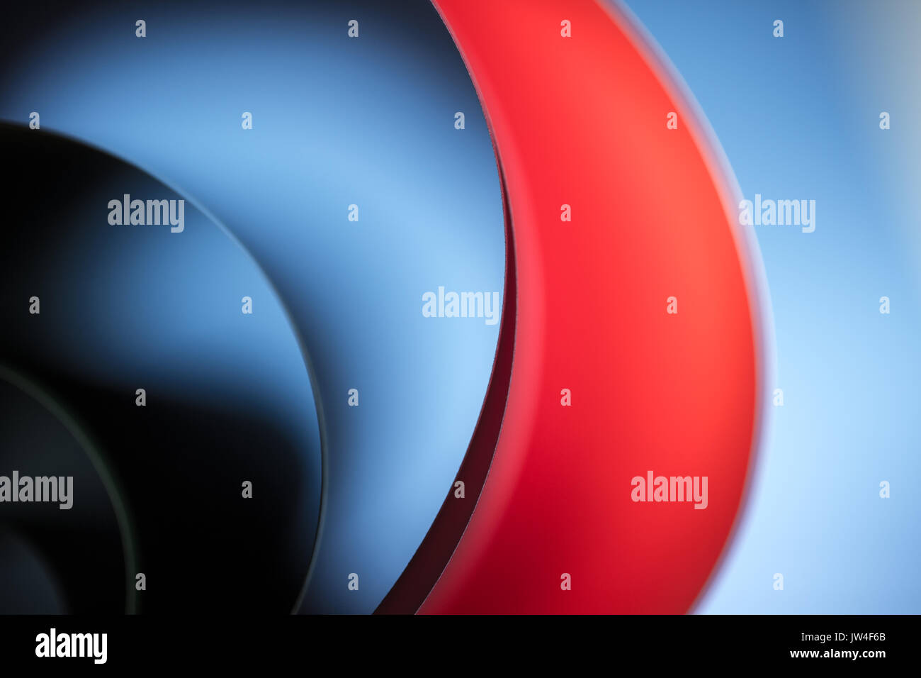 L'arte astratta di colorati, sfocare lo sfondo e la sfumatura del colore è di forma curva, sfondi astratti. Foto Stock