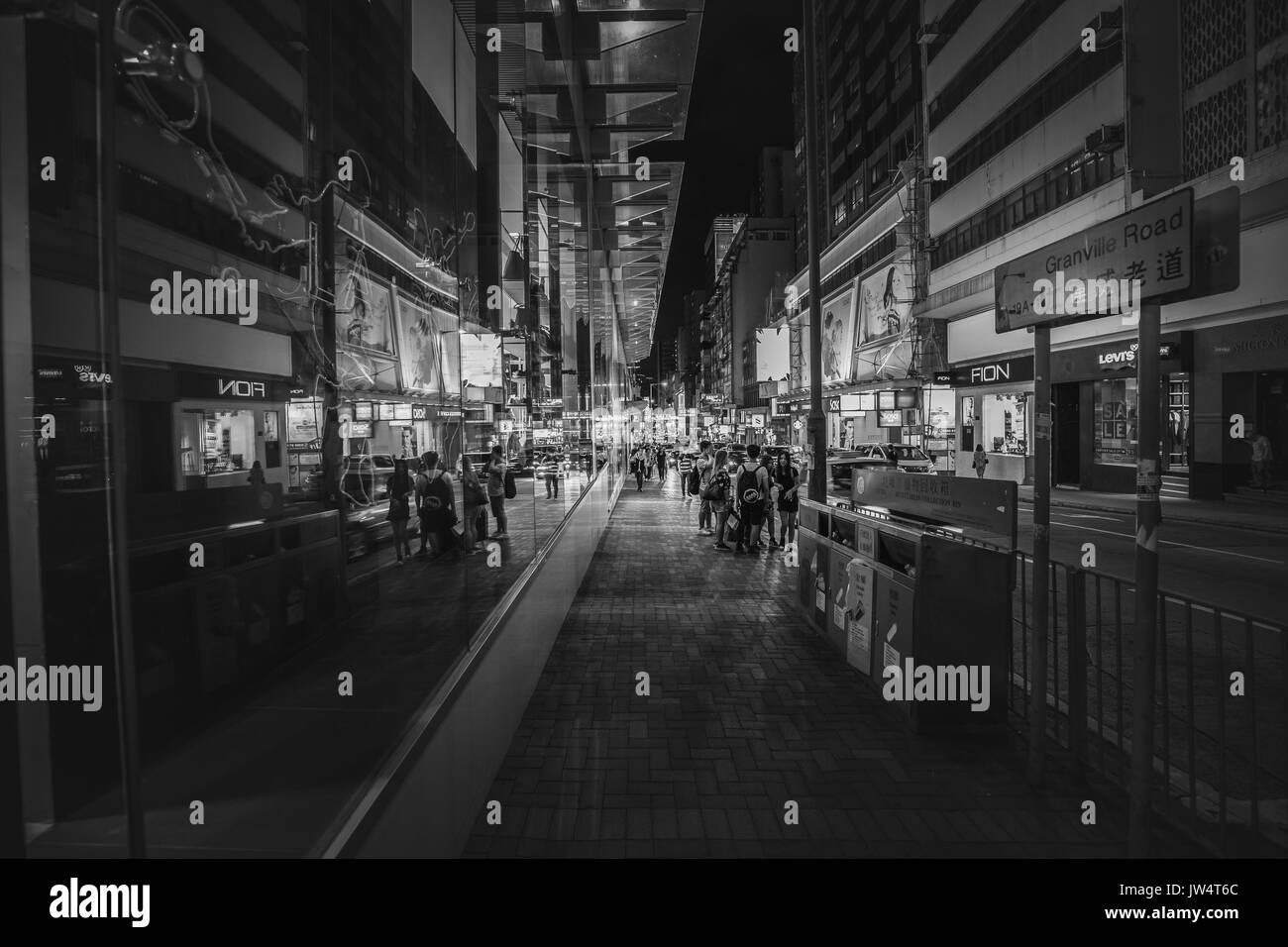 Hong Kong Central al Blue ora Foto Stock