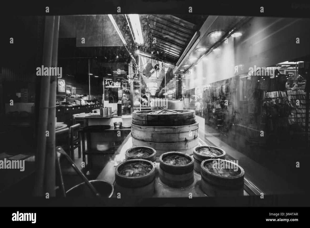 Hong Kong Central al Blue ora Foto Stock