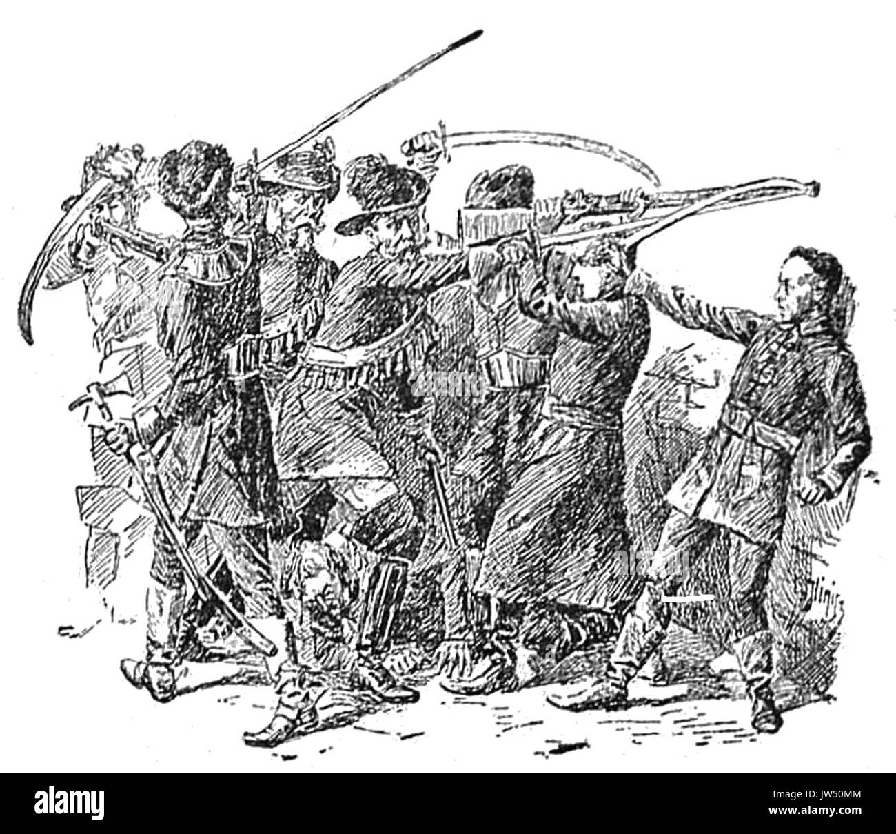 Szwedzi w Warszawie pagina 0271b Foto Stock