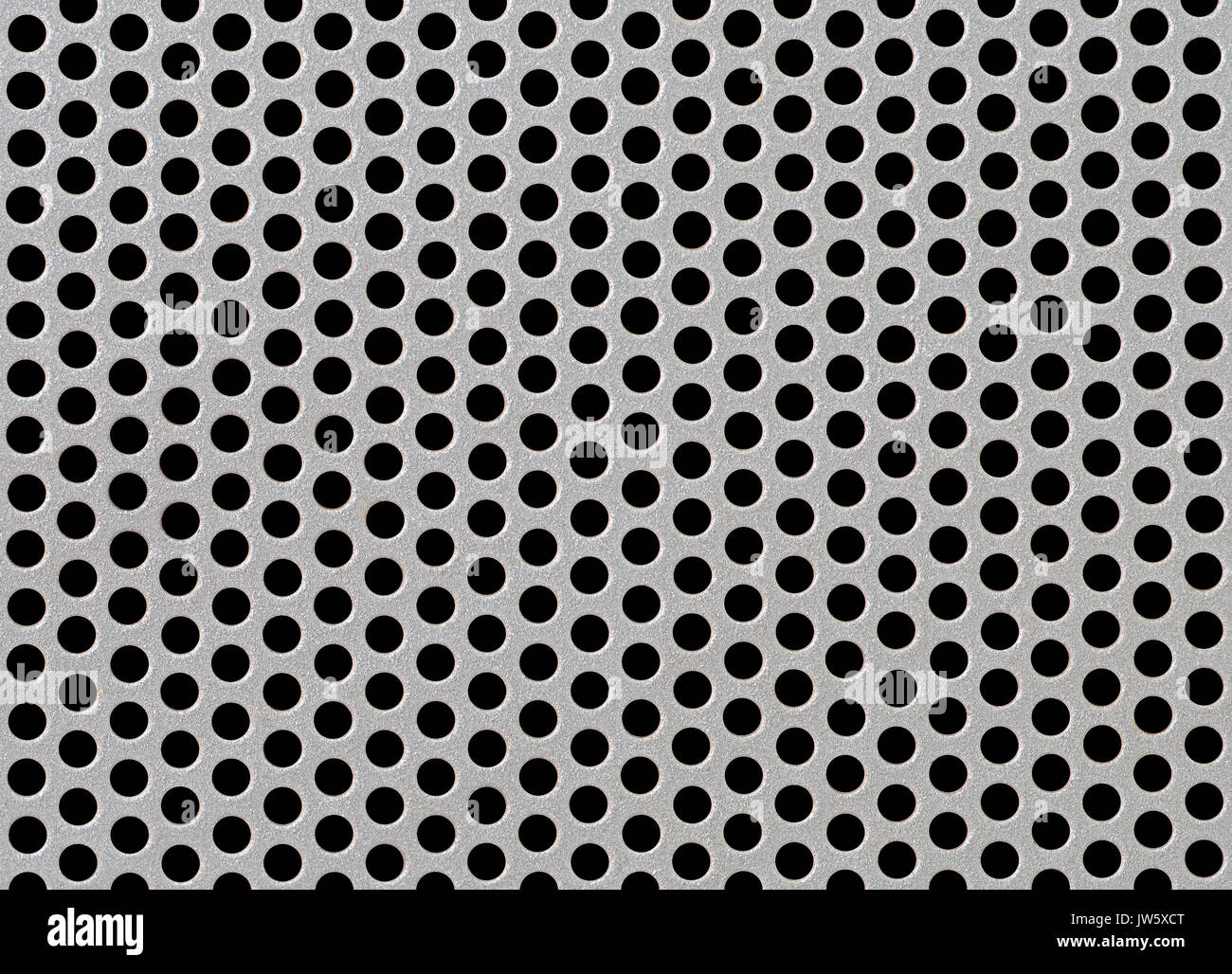Abstract in acciaio o metallo modello a trama con celle rotonde come Background Industriale Foto Stock