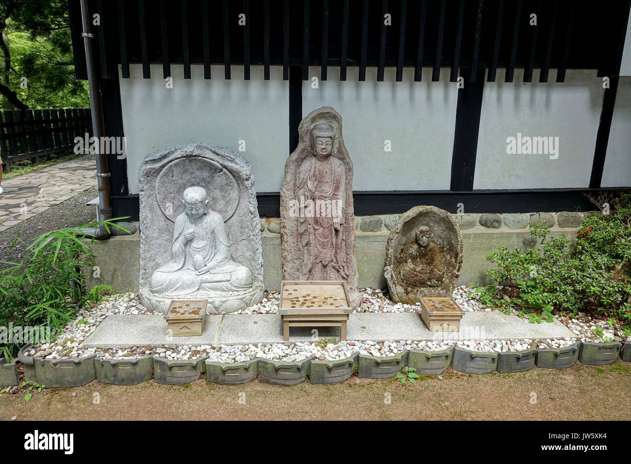 Buddha Hakone Checkpoint Exhibition Hall Hakone no Seki (barriera) stazione di Hakone, Giappone DSC06017 Foto Stock