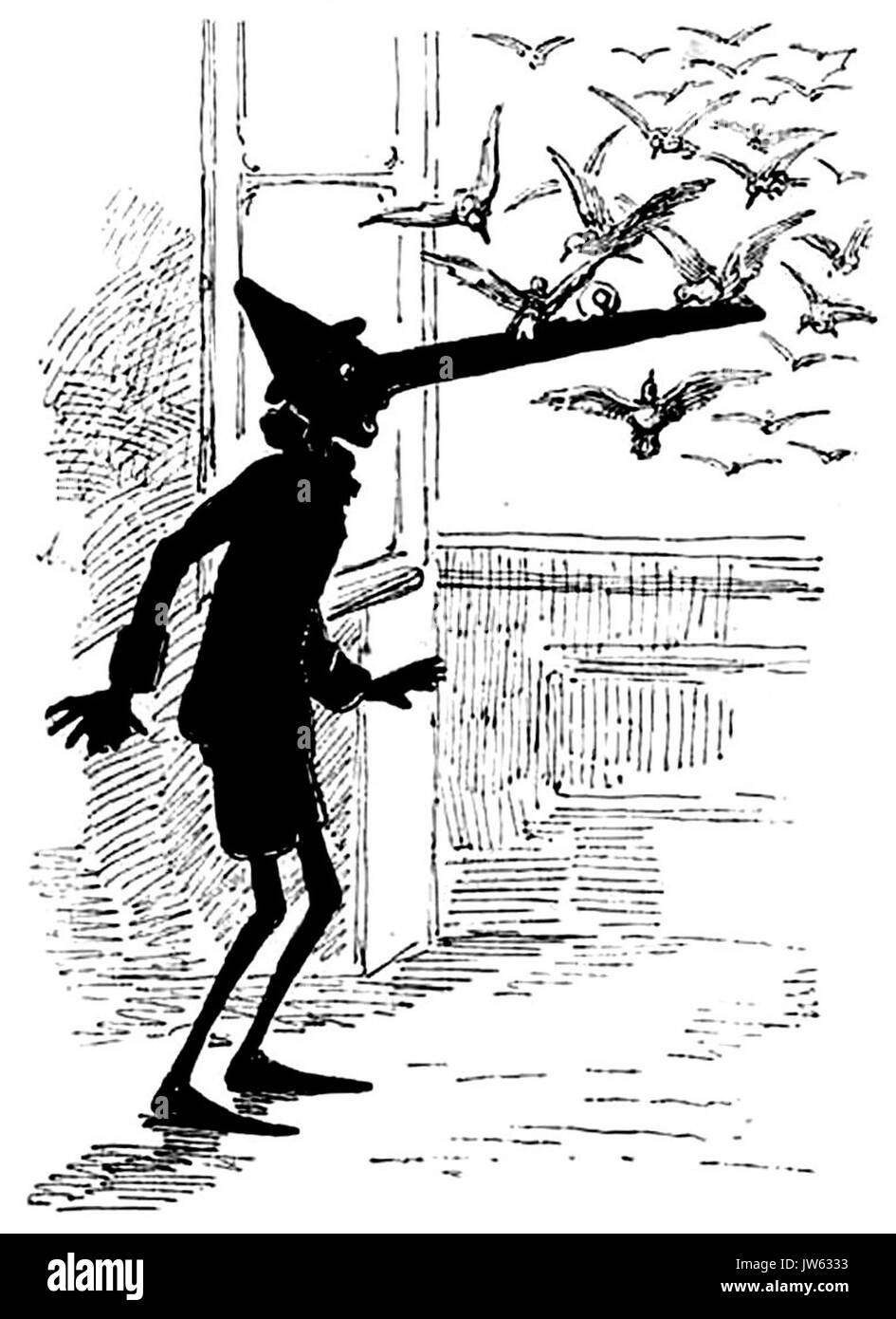 Collodi Le avventure di Pinocchio, Bemporad, 1892 (pagina 87 del raccolto) Foto Stock