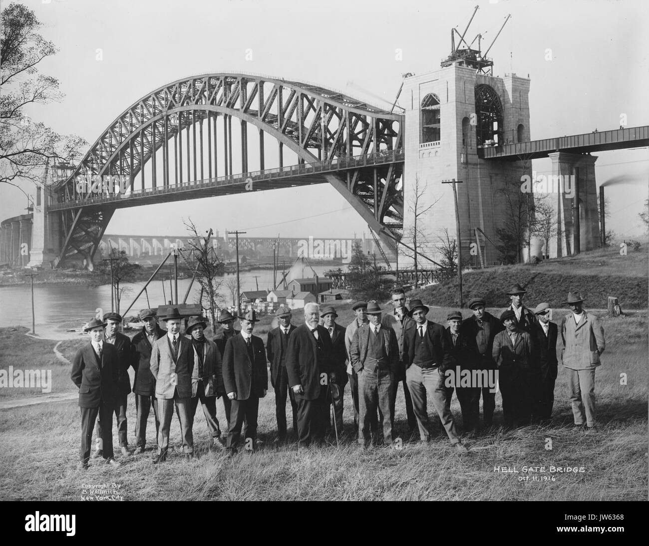 Hell Gate bridge Foto Stock