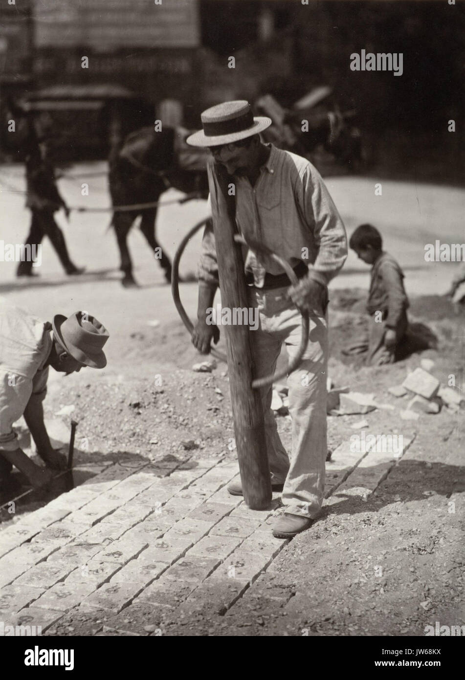 Street lastricatore LACMA M 2008 40 154 12 Foto Stock