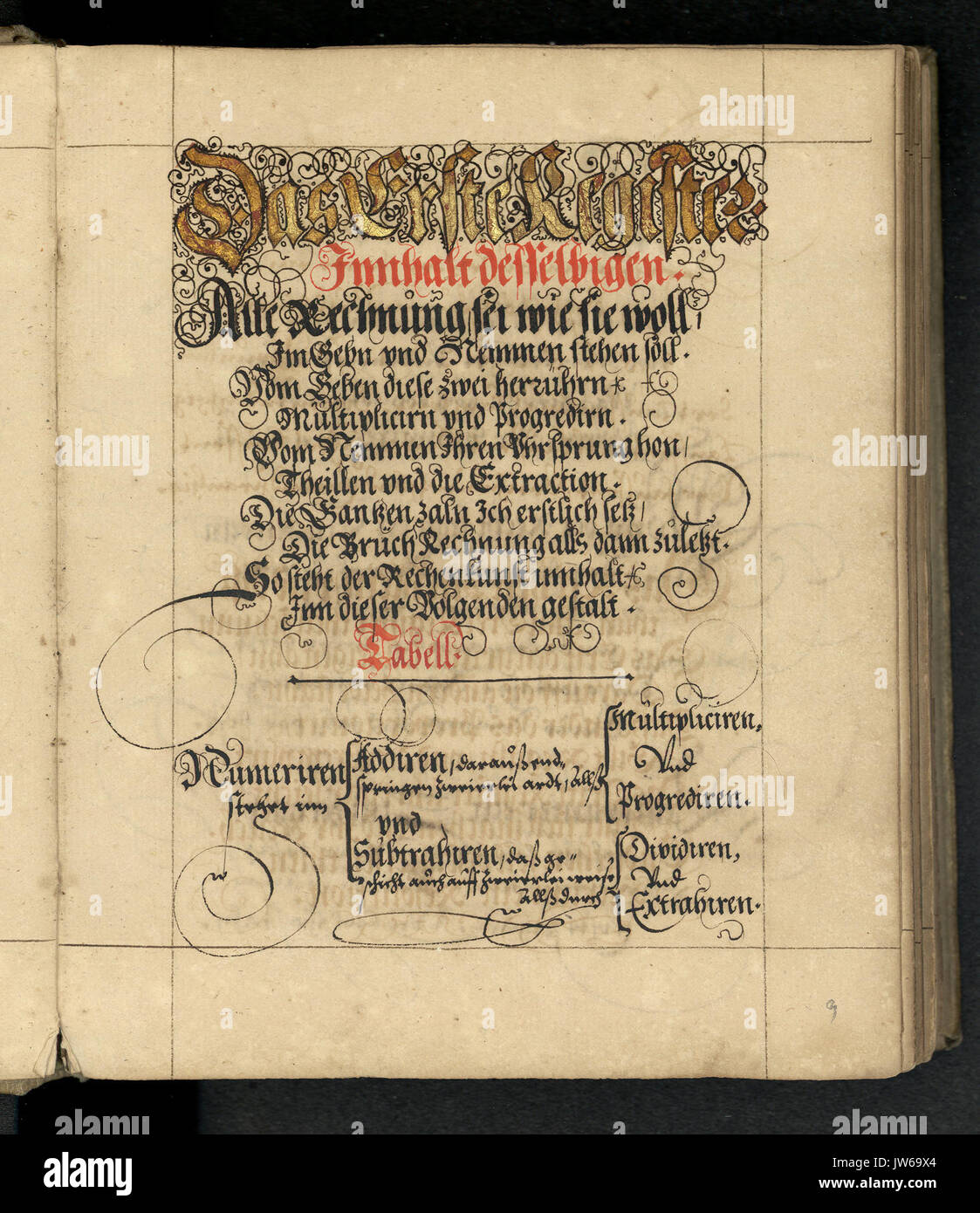 Rechenbuch Reinhard 018 Foto Stock