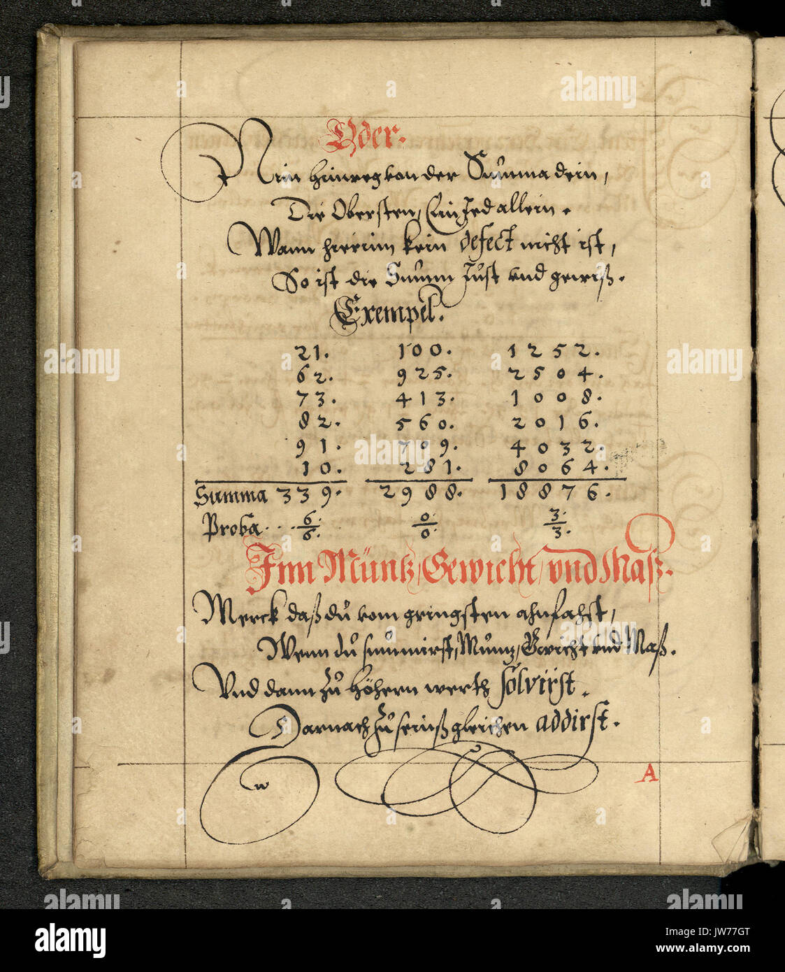 Rechenbuch Reinhard 021 Foto Stock