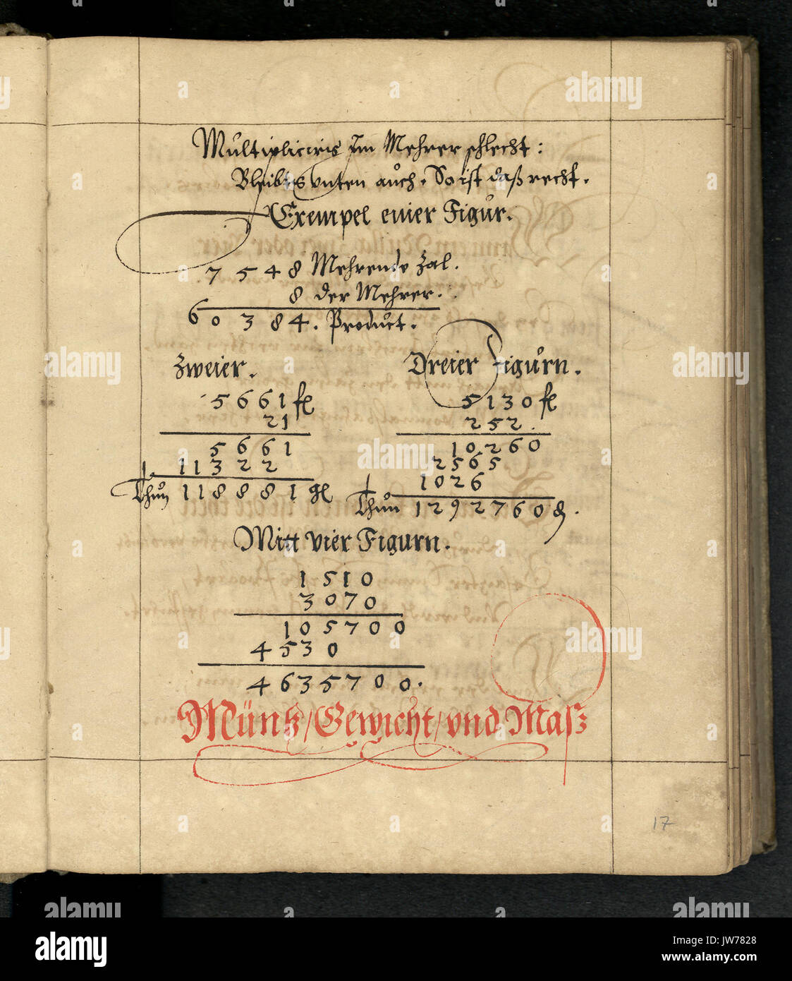 Rechenbuch Reinhard 034 Foto Stock