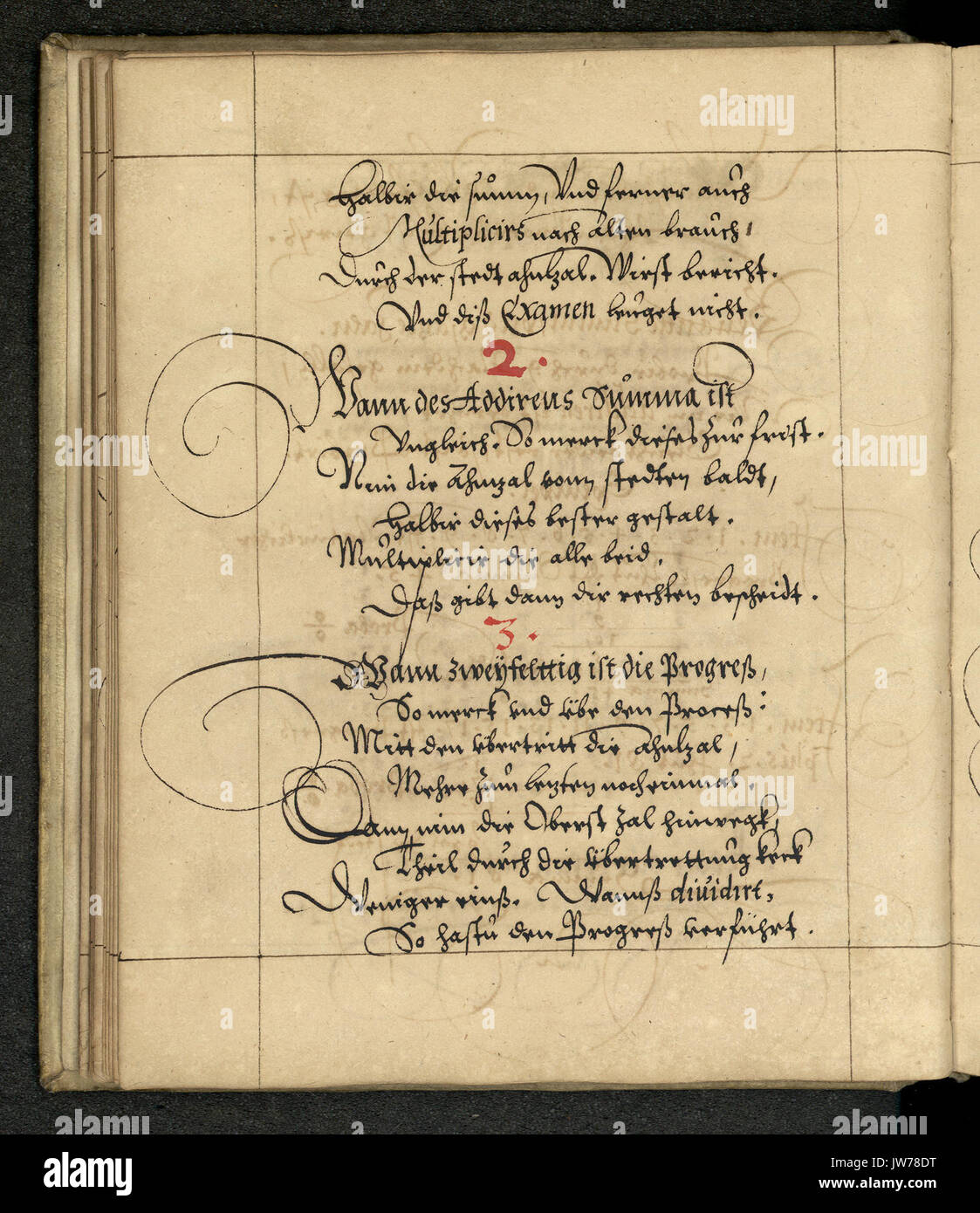 Rechenbuch Reinhard 047 Foto Stock