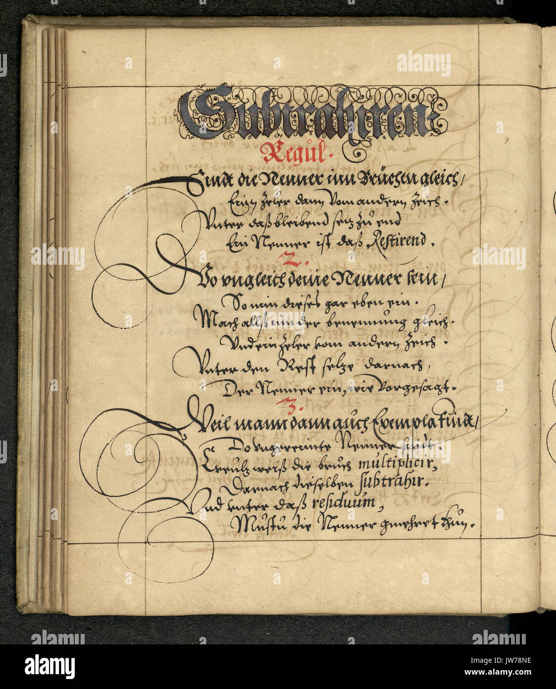 Rechenbuch Reinhard 065 Foto Stock