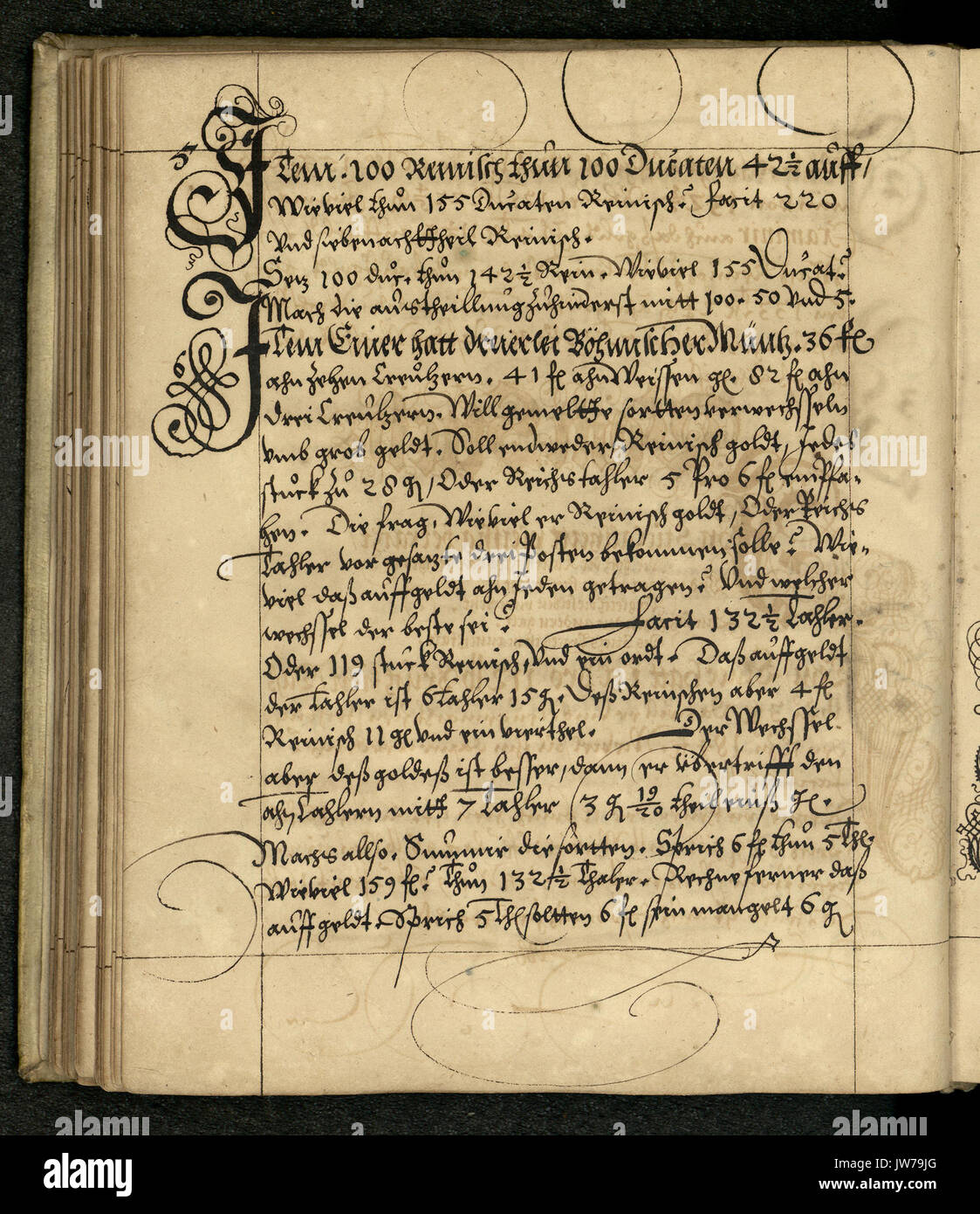 Rechenbuch Reinhard 107 Foto Stock