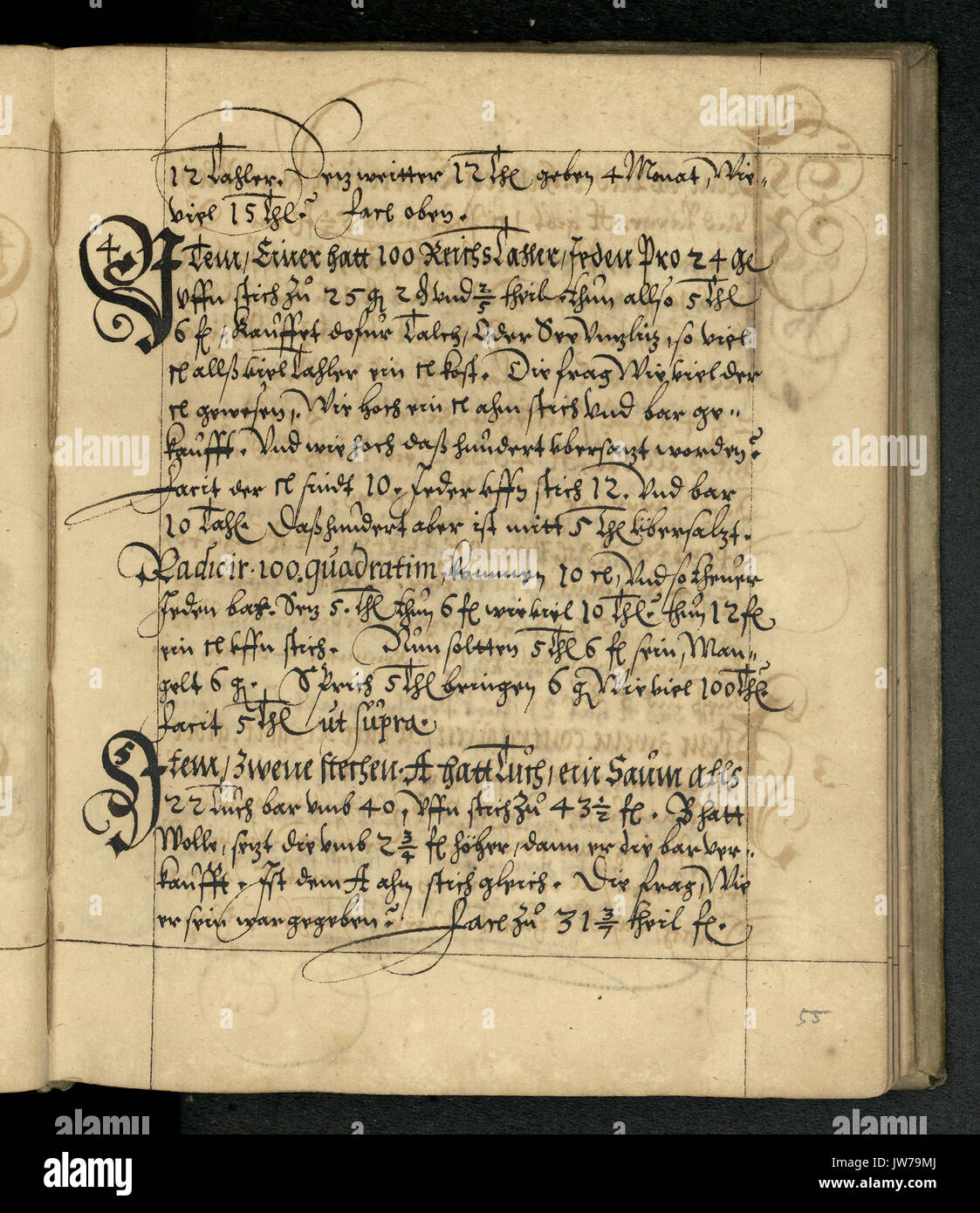 Rechenbuch Reinhard 110 Foto Stock