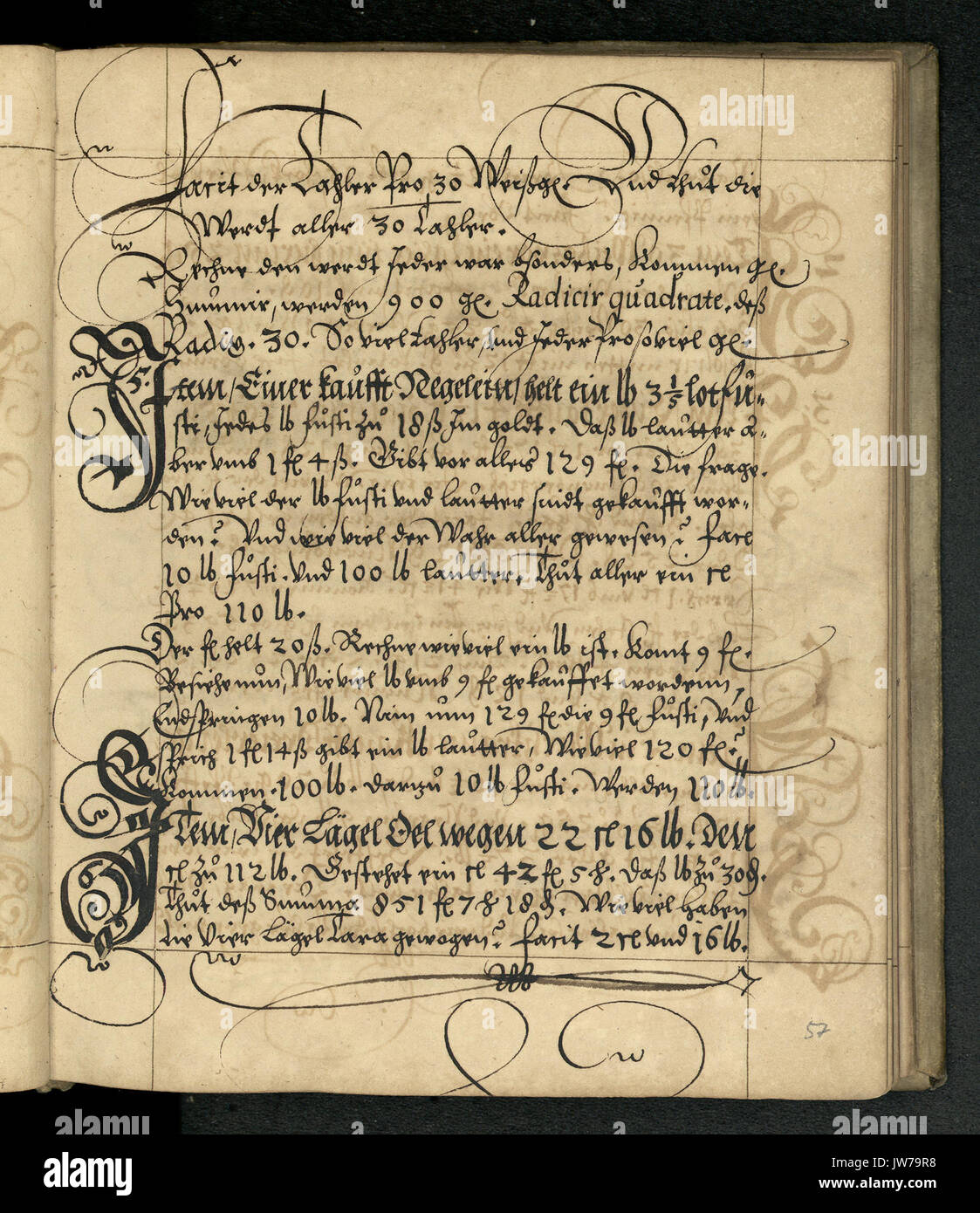 Rechenbuch Reinhard 114 Foto Stock