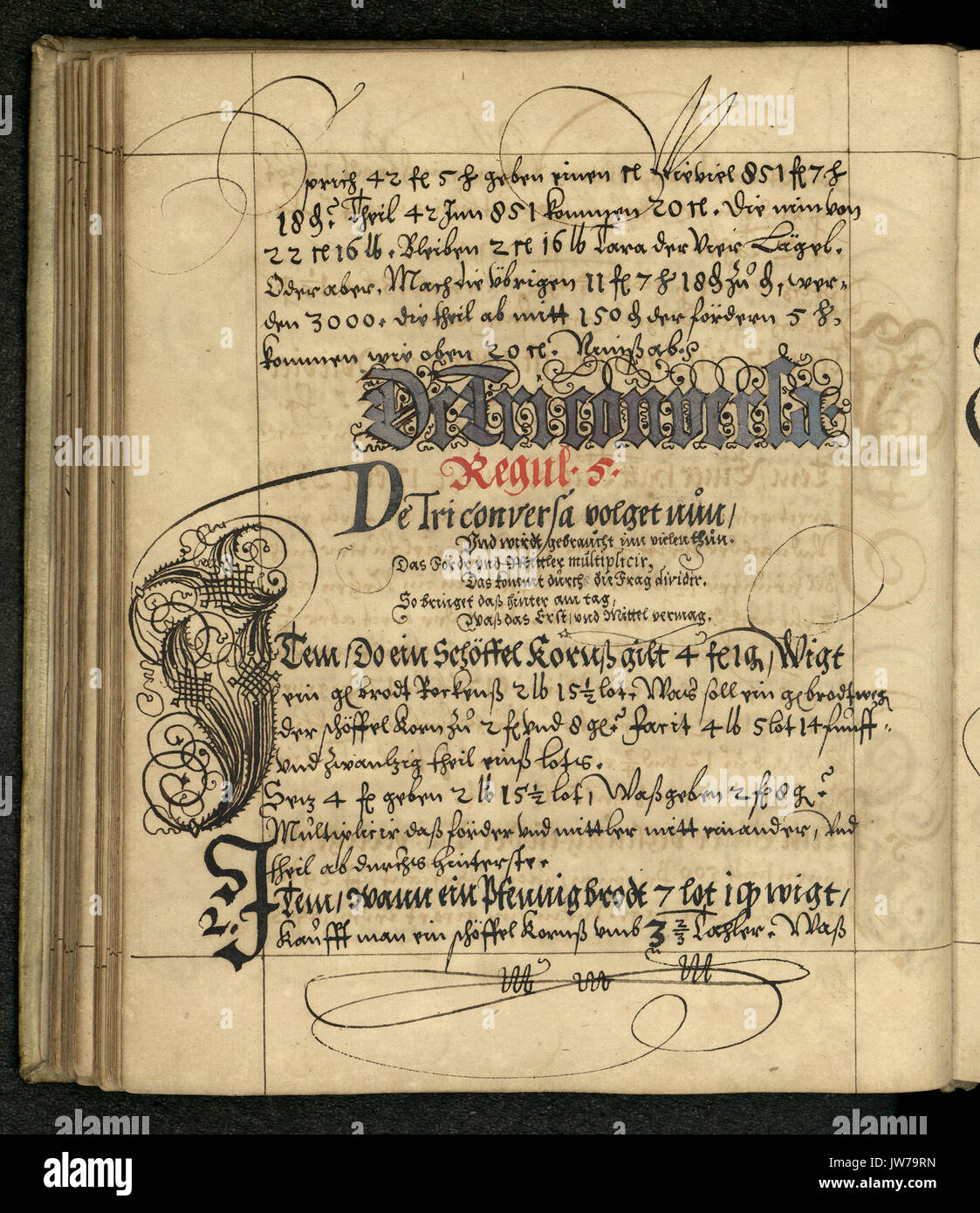 Rechenbuch Reinhard 115 Foto Stock