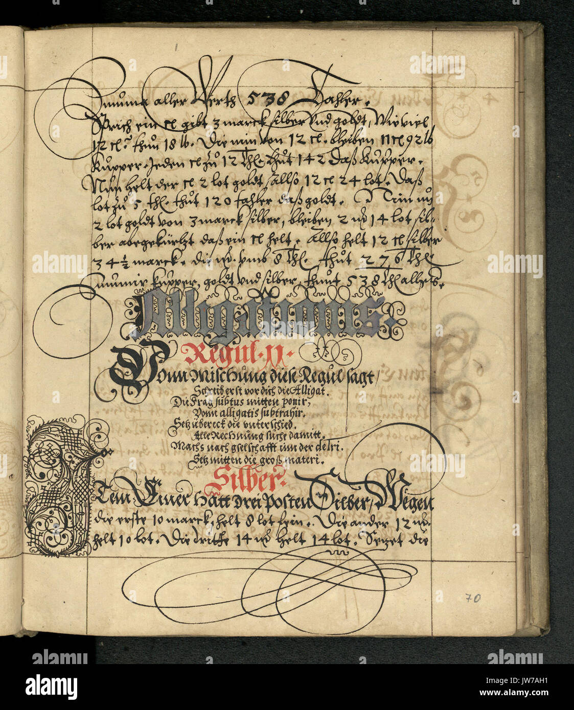 Rechenbuch Reinhard 140 Foto Stock