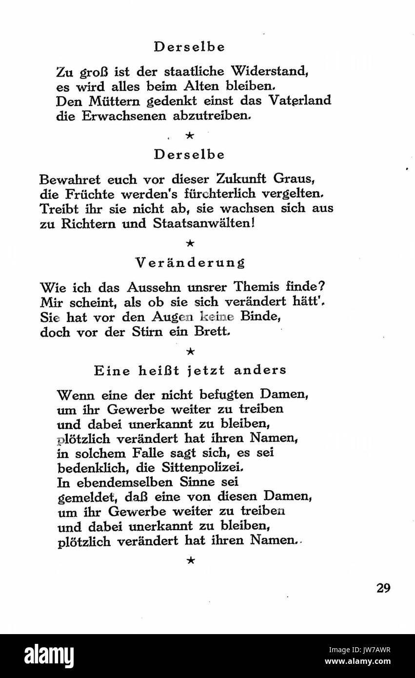 De Worte in Versen VIII di Kraus è un'opera letteraria che approfondisce temi di poesia e versi, esplorando la bellezza linguistica e la risonanza emotiva delle parole attraverso versi strutturati. Foto Stock