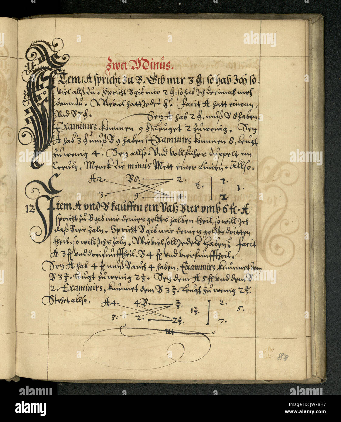 Rechenbuch Reinhard 178 Foto Stock