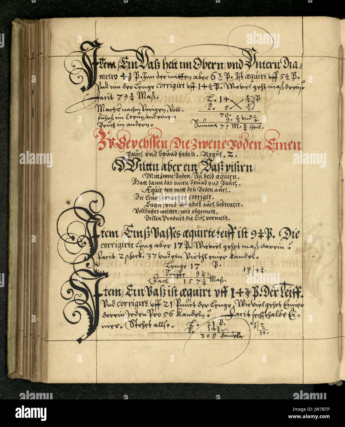 Rechenbuch Reinhard 189 Foto Stock