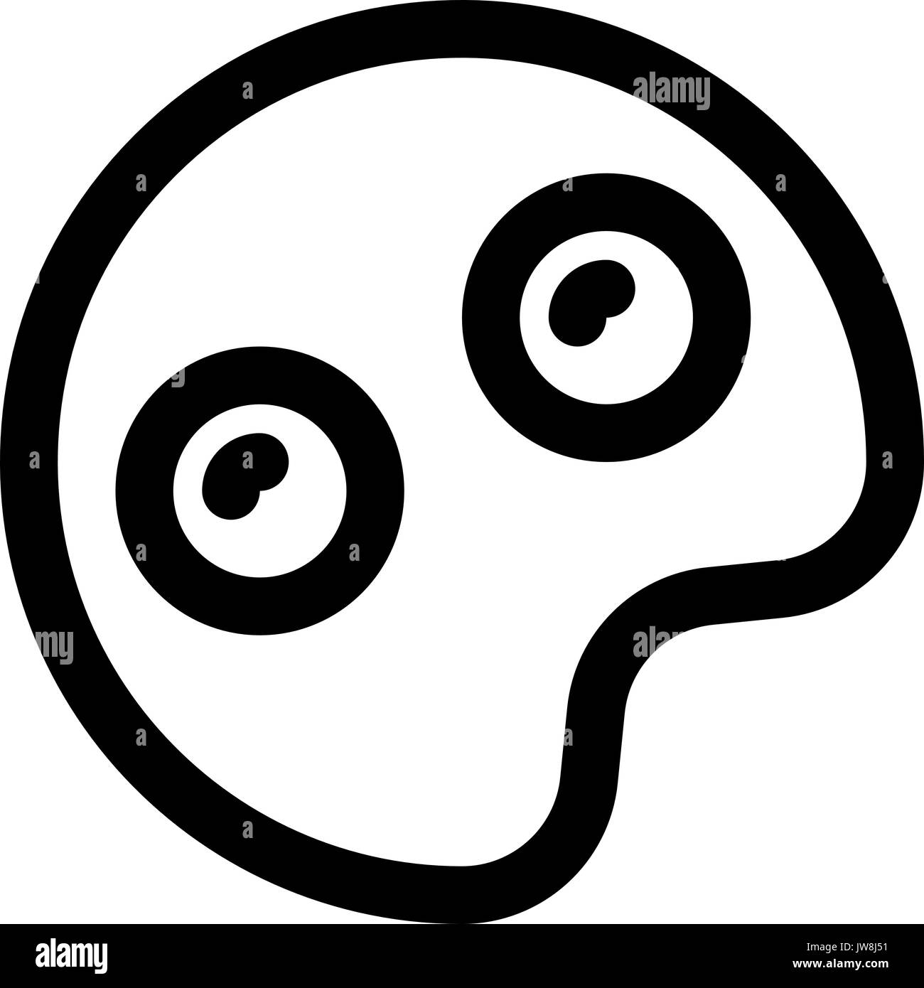 uova fritte Illustrazione Vettoriale