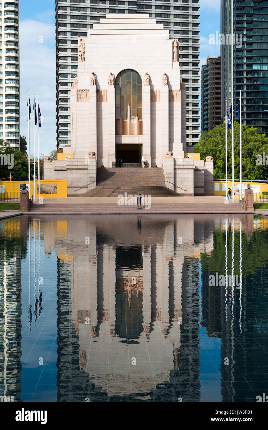 Anzac memorial in Hyde Park, Sydney, Australia. Foto Stock