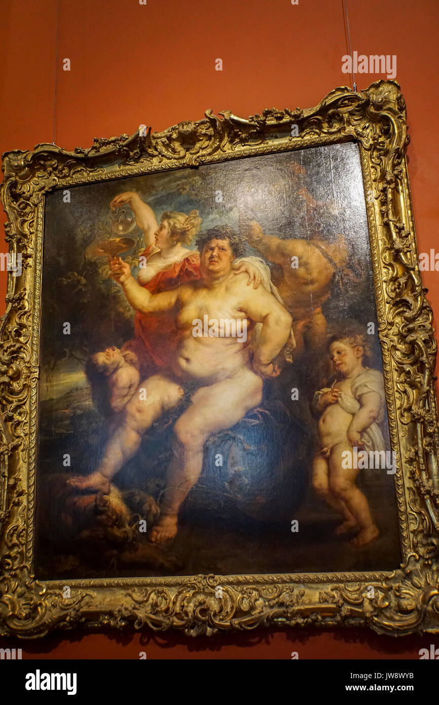 Bacchus da Pieter Paul Rubens a stato Museo Hermitage. Un museo di arte e cultura in San Pietroburgo, Russia. Il più grande e il più antico museo Foto Stock