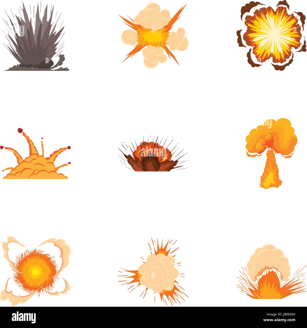 Iconos De Estilo De Dibujos Animados Immagini Vettoriali Stock Alamy