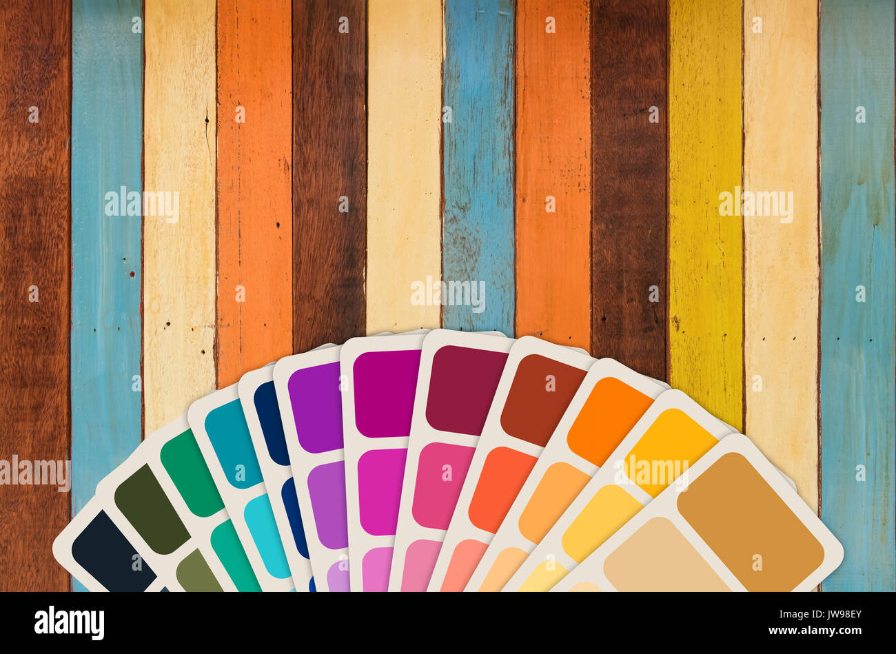 Guida di colore o colore Swatch Collezione Foto Stock