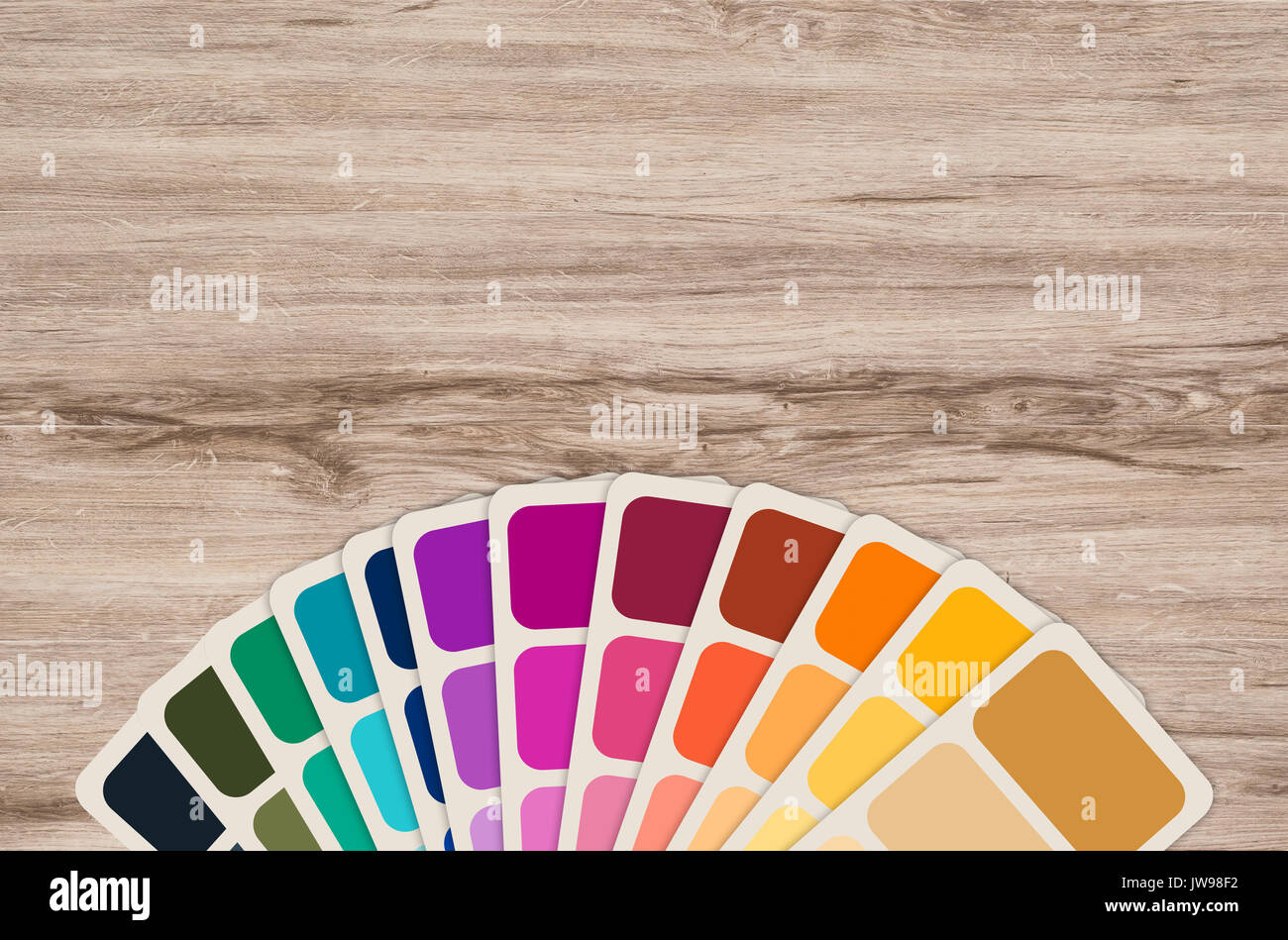 Guida di colore o colore Swatch Collezione Foto Stock