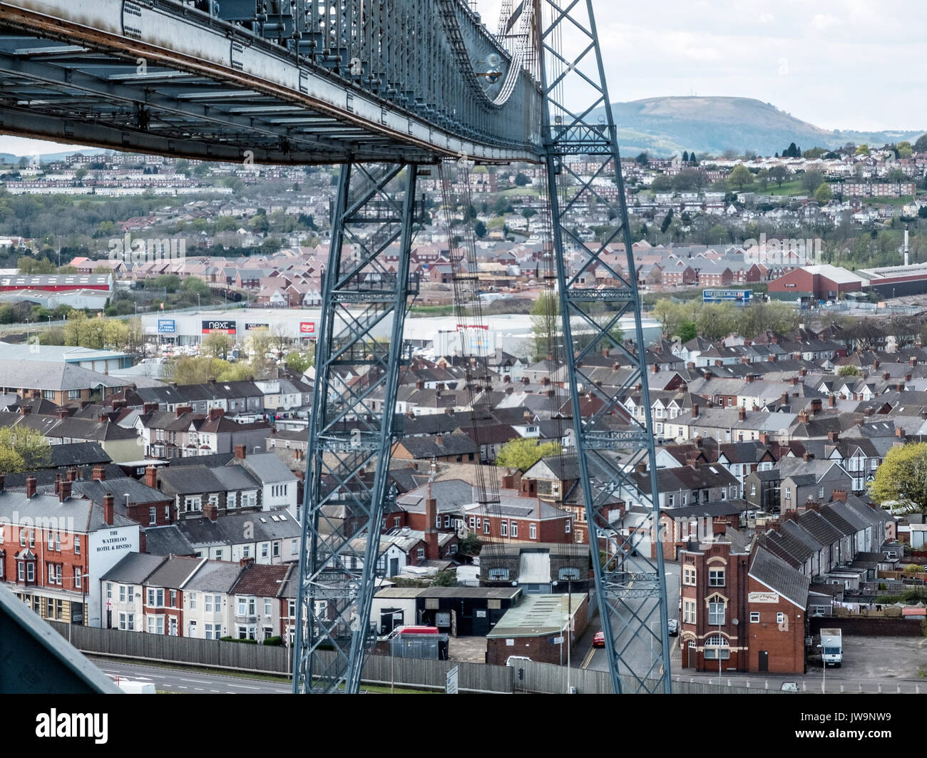 24.06.2016 Newport Transporter Bridge, Newport, Gwent, South Wales, UK Photo: Nick Treharne Foto Stock