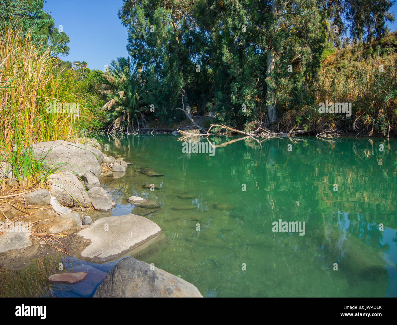 Fiume Giordano Foto Stock
