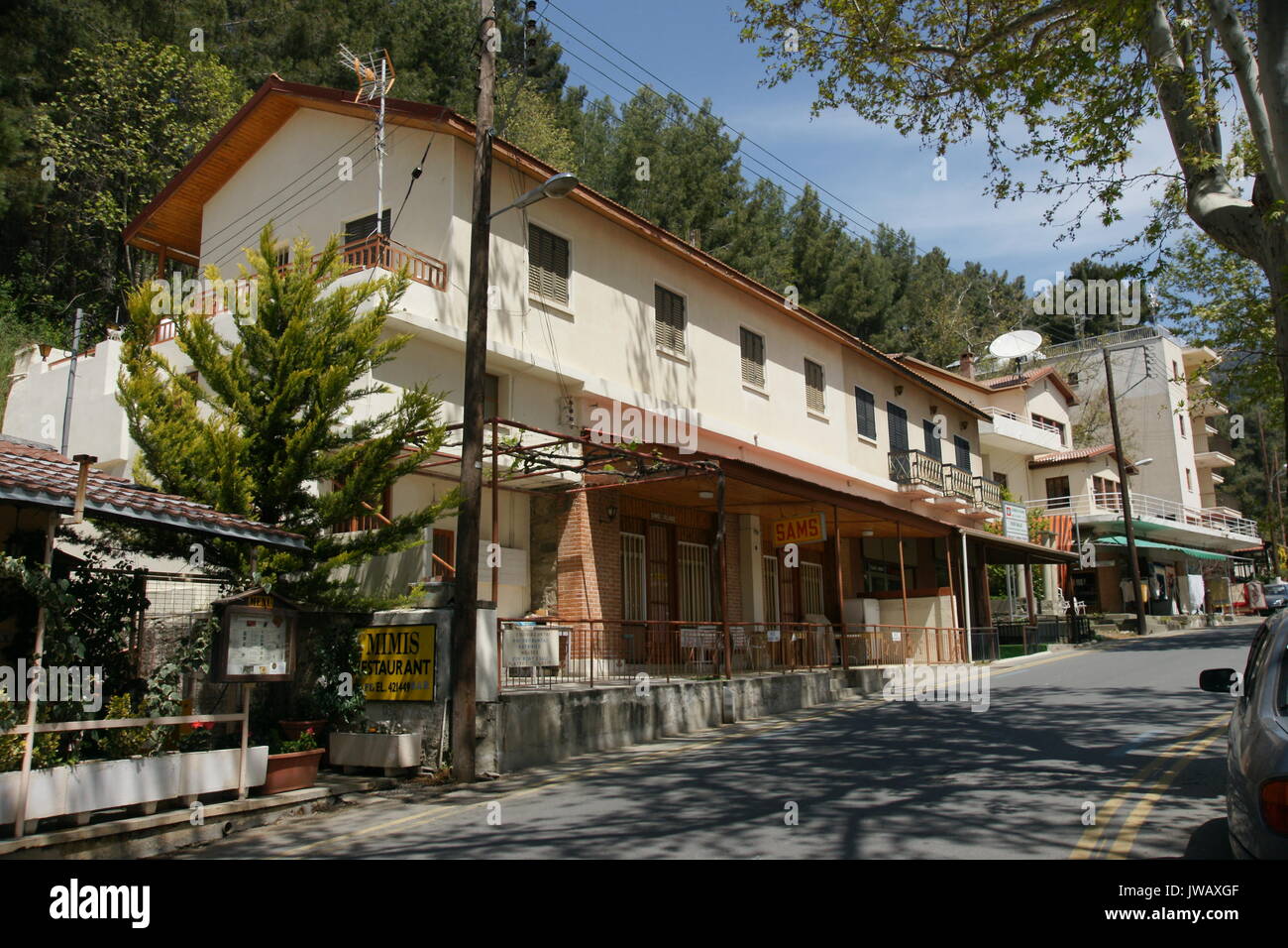 Villaggio Platres, Cipro Foto Stock